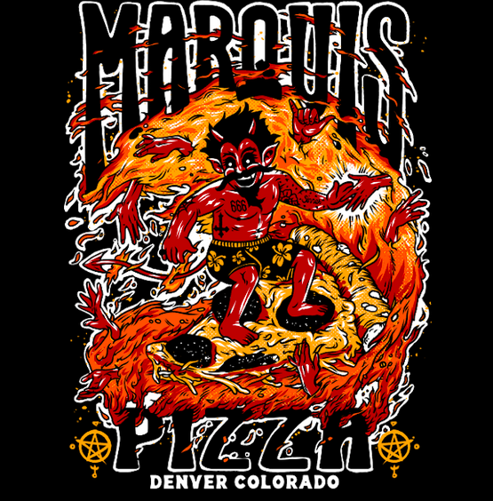 Surfing Satan T-shirt
