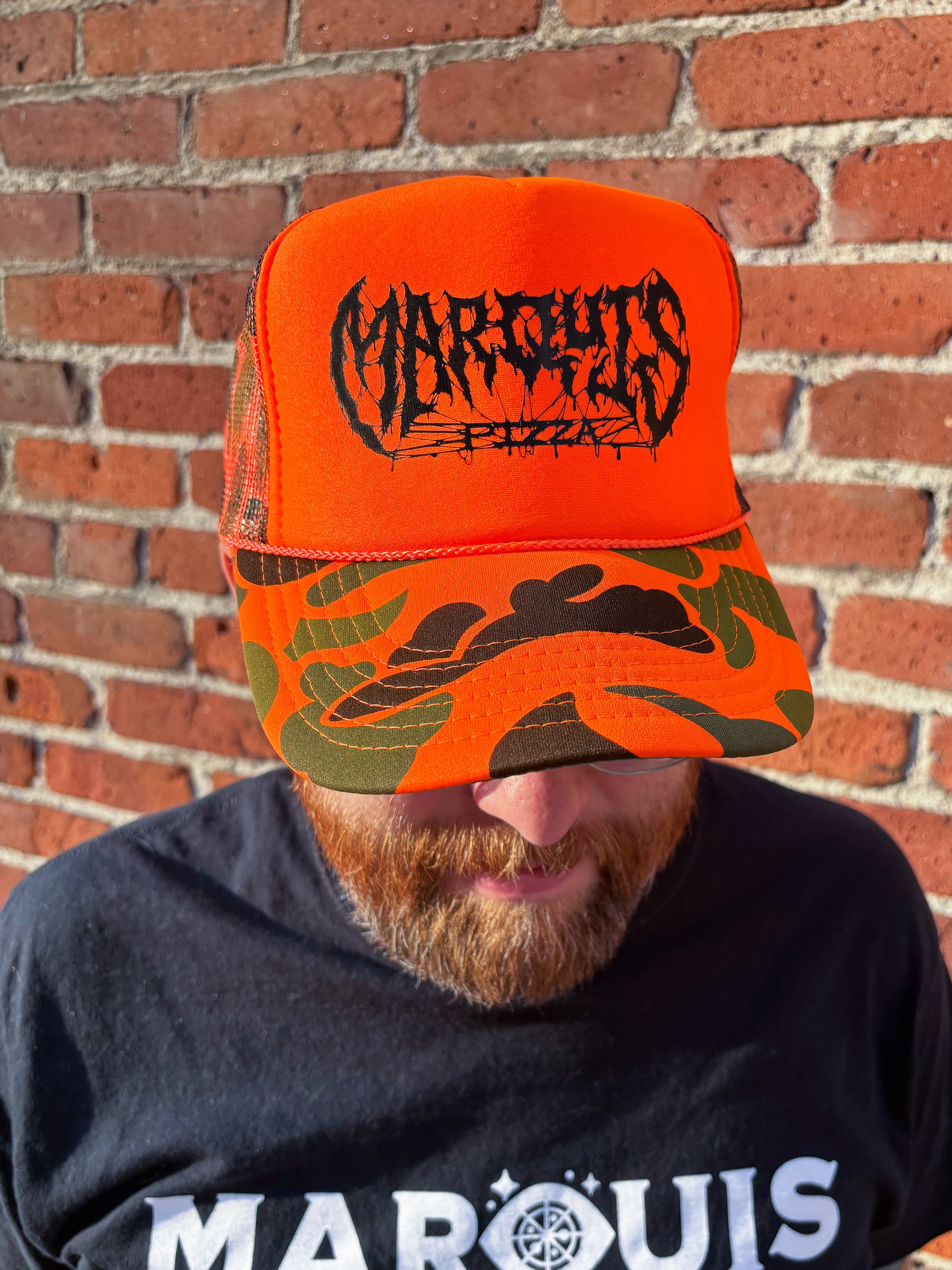 Trucker Hat - Orange Camo
